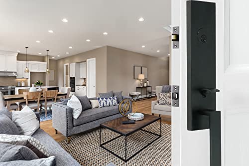 Weslock Leighton Entry Handle (Matte Black) #TOP1