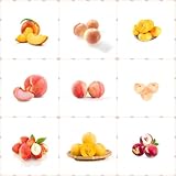 6 piezas melocotonero comprar semillas - fruta fresca plantas en macetas fuera resistente, Prunus persica, melocotonero árboles frutales enanos regalos sostenibles árboles frutales plantas