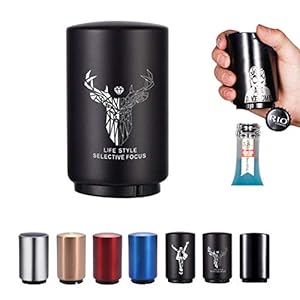 SUOXU Magnetic Automatic Bottle Opener,Beer Gift f...