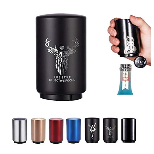 Abrebotellas de acero inoxidable, abridor de botellas de cerveza, regalo de cerveza para el día del padre,amantes de la cerveza y manos débiles, abridor de botellas en casa
