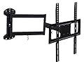 Mount-It! Full Motion TV Wall Mount – 24 Inch Long Extension Arm – Fits 32 to 55 Inch Flat or Curved TVs – VESA 75x75 to 400x400mm – Swivel Tilt Rotate – Heavy-Duty Steel – 77 lbs Capacity