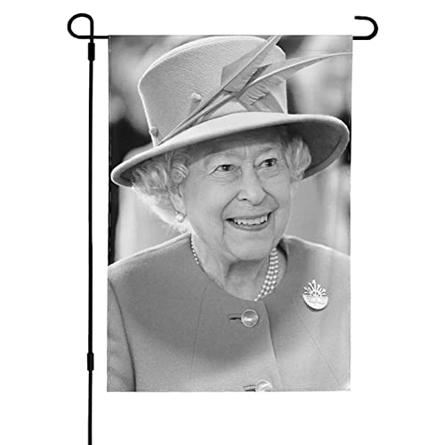 Blue Fish 2 Pcs Drapeau commémoratif Elizabeth II Queens,Bannière du Drapeau funéraire de Sa Majesté | Drapeau commémoratif de la période de deuil Elizabeth II 2022 pour l'intérieur et l'extérieur Cover