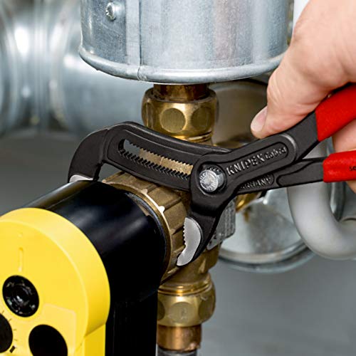 Image of KNIPEX Cobra Water Pump Pliers (Plastic Grip, Red, 250 mm)