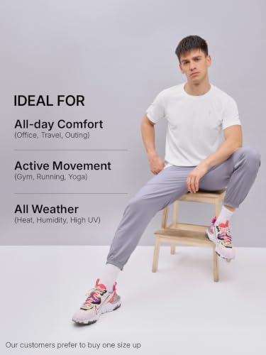 Image of TECHNOSPORT Men's Slim Fit Polyester Activewear Sports T-Shirt with Moisture-Wicking Comfort for Workout, Running & Gym