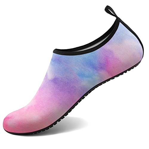 ATHMILE Water Shoes for Women Men Barefoot Quick-Dry Aqua Socks for Beach Swim Pool River Yoga Lake Surf Sport Shoes Cruise Essentials Swimming Size