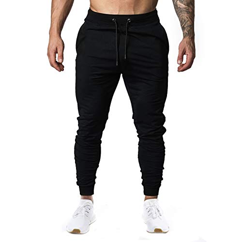 A WATERWANG Men's Slim Jogger Pants, Tapered Athletic Sweatpants for Jogging Running Exercise Gym Workout4