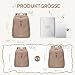 GOLF QUALITY Rucksack Damen Herren Elegant,14 Zoll Laptop Rucksack Wasserdicht mit Laptopfach, Business Laptoptasche Reiserucksack für Herren Business Arbeit Uni,Champagnerbraun