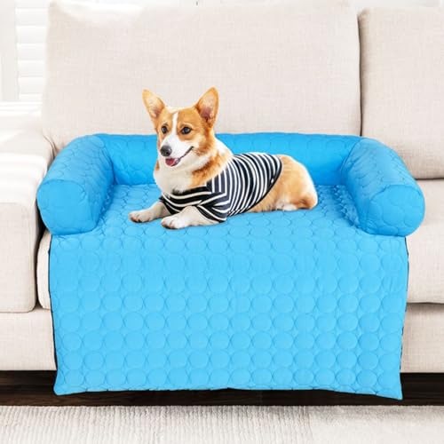 Tapis rafraîchissant pour chien lavable coussin antidérapant de taille moyenne