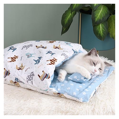 Sac de couchage pour chat lavable en machine contre le froid - 8