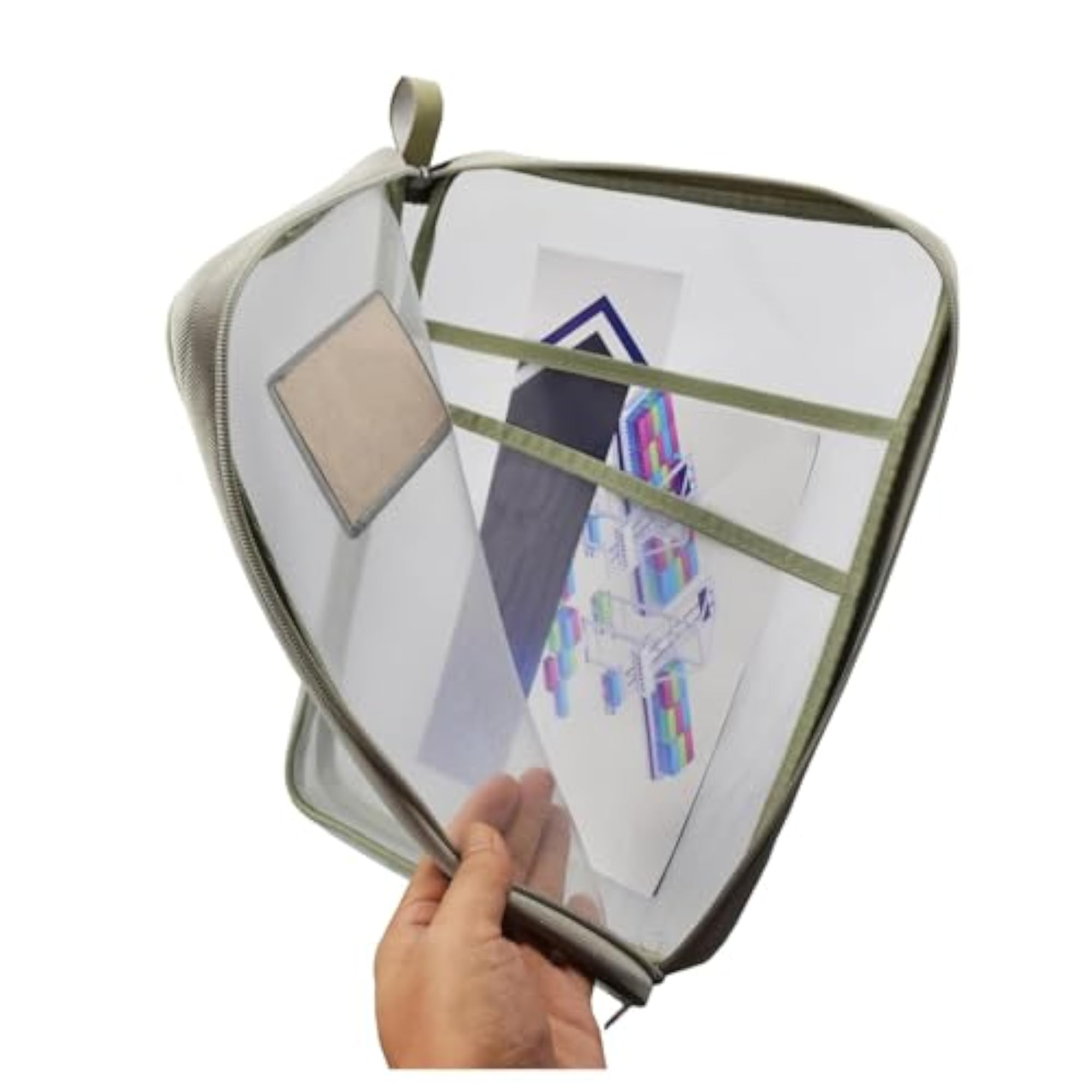 A4 Documents Organizer Mesh Zipper File Folder