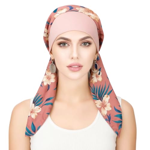 Bonnet musulman soyeux et chic, bandeau de chimiothérapie en satin extensible