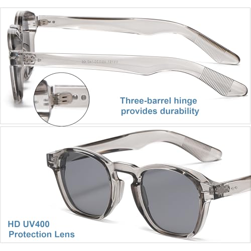 Image of Gleyemor Fashion Sunglasses for Men Women Tortoise Shell Sunglasses Trendy Unisex Style UV400 Protection Shades