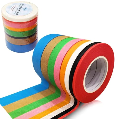 Multi-Color Masking Tape Set for Crafts and Labeling