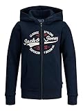 Sweatshirt-Jacke mit langen Armen und Kapuze (innenliegender Kordelzug), durchgehender Reißverschluss