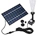 COSVII Solar Fountain for Birdbath Small Solar Water Pump for Garden, Yard, Small Pond(1.8W)