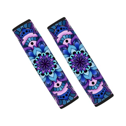 Coldinair Boho Mandala Car Seat Belt Pads Seatbelt Covers,Soft Comfort Shoulder Seatbelt Pads Cover Seat Belt Cushion Black Decorative Auto Accessories by Coldinair - Used condition - US$8.37
