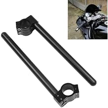 Motorcycle Clip-On 7/8 Handlebars 33MM Fork Tube Handle Bar Universal for Cafe Racer Motorcycle Street Sport Bike