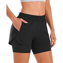 Binbo Women's Hiking Shorts Lightweight Quick Dry Water Resistant with 3 Zipper Pockets