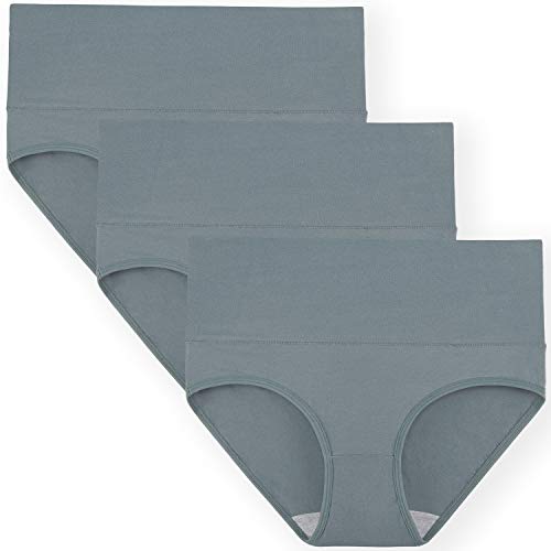 Image of INNERSY Womens Underwear Cotton Briefs Postpartum High Waisted Panties 5 Pack