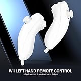 Sporgo 2 Pack Kontroler Nunchuk dla Wii U Gamepad, Prawy Nunchaku z Motion Plus, Zastępczy Kompatybilny