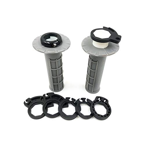 Otom Lock-On Grips Handle Non Slip Handlebar With The Snap-On Cam To Match More Dirt Bike Models Fit For Honda Crf250R Yz125/250 Yz125X Kx125/250 Rm125/250 Tc125/250/300 (Grey) #TOP3