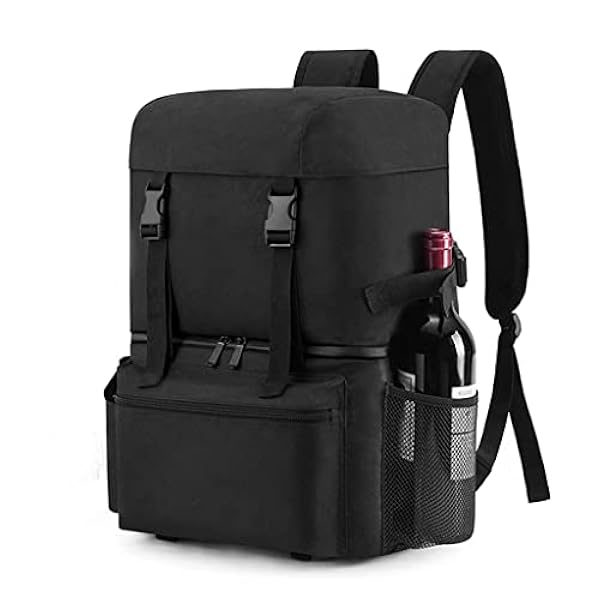 N/A Isolerad läckagesäker kylväska stor kapacitet lunchväska dubbla lager torr isolering ryggsäck kylare