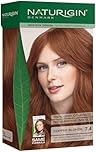 NATURIGIN Copper Blonde Hair Dye 7.4 | Permanent Hair Colour with Natural Ingredients | Ammonia Free | 100% Grey Coverage | Vegan | Strawberry Blonde | Cowboy Copper | Natural Shine