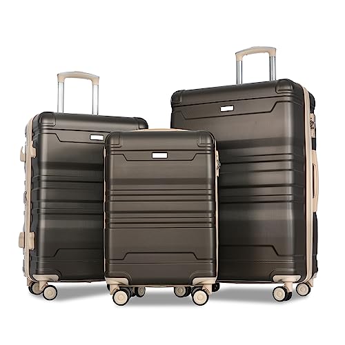 3pc Lightweight Hardside Spinner Luggage Set with TSA Lock - New Model Clearanc
