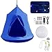 Produktbild femor Hängezelt, Hängenest mit LED-Leuchten, Tragkraft bis 100KG, blau (Wahl des Festgeschenk)