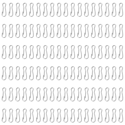 Mini Skater Small 304 Stainless Steel Sping Hooks Rust-Proof Lanyard Snap Clip Hooks for ID Badge Holder Lanyards Key Chain DIY Crafts (300, 13mm/0.51Inch) image 4