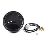Lirun Motorcycle LCD Digital Universal Odometer Speedometer Tachometer 12000RPM Gauge For Motorcycles ATV Go Karts Quads Sport Dirt Bike Motocross Off Roads, Black