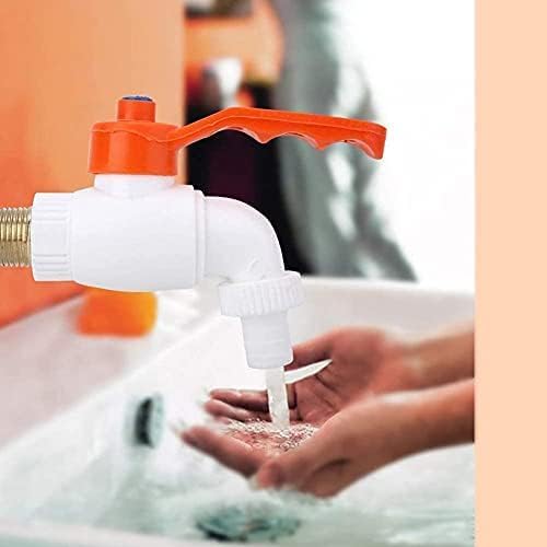 Image of SST ABS Plastic Heavy Duty Turkey Nozzle Bib Cock Tap - White Water Tap for Bathroom, Kitchen, Garden & Outdoor Use (Pack 1)
