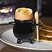 Price comparison product image Tech Island Soft Hard Boiled Egg Cup with Broom Spoon, Ceramic Egg Holder, Breakfast & Brunch Décor, Kitchen Accessories