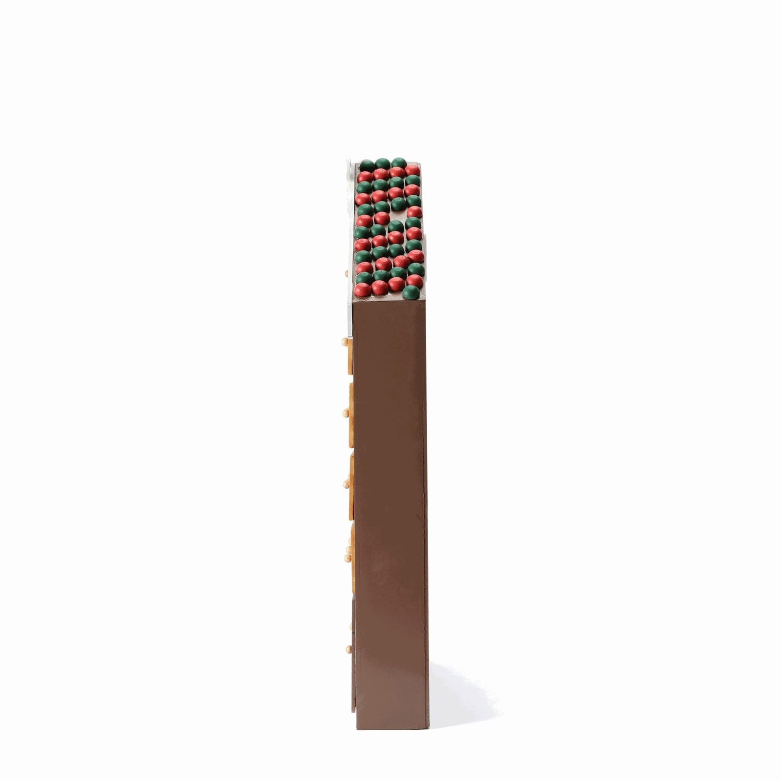 Calendario dell'Avvento in legno con 24 scomparti portaoggetti per bambini e adulti, regalo per sorprese, decorazione natalizia, illuminata a LED, decorazione natalizia