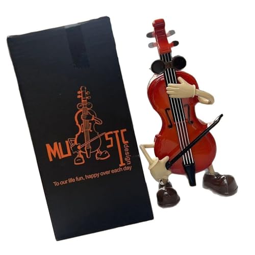Cajas de música de violines mecánicas para decorar sin cables ni baterías el hogar 2