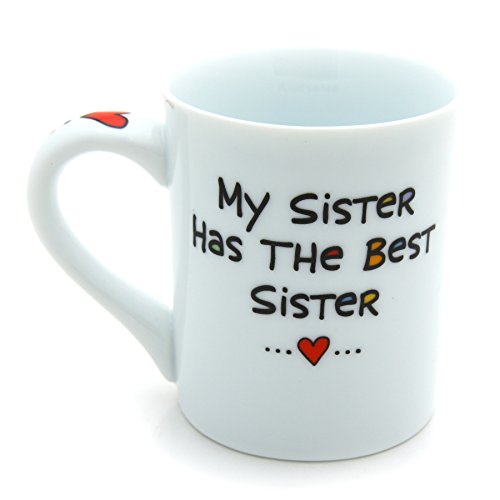 Our Name Is Mud “Awesome Sister” Cuppa Doodle Porcelain Mug, 16 Oz. #TOP2
