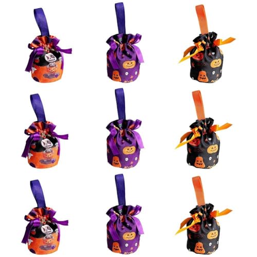 Sacs à bonbons Halloween réutilisables : la solution anti-déchirure avec cordon de serrage