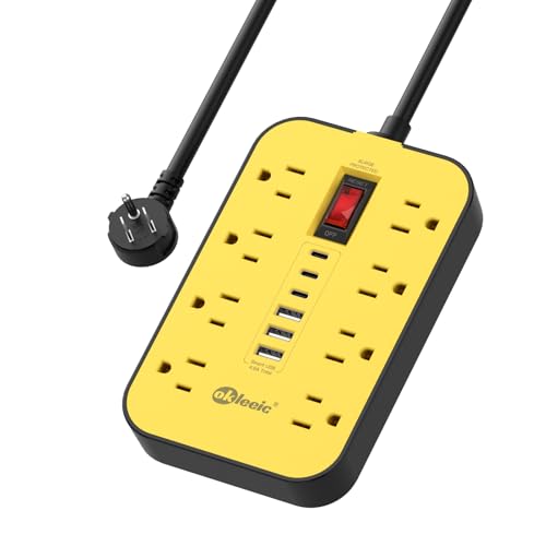 Heavy Duty Power Strip with Surge Protector, 6 USB Ports(3 USB-C), 14 Gauge Extension Cord 6 FT, Industrial...