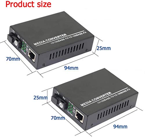 Solución para ampliar redes con convertidor de medios Ethernet monomodo de 25KM 7