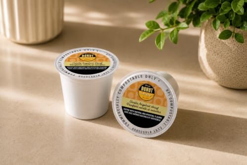 Authentic Donut Shop Decaf Vanilla Hazelnut, Compostable Coffee Pods - Vanilla Hazelnut Flavored, K-Cup Compatible, 40 Count - 4