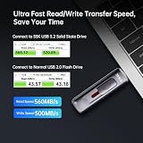 SSK Zewnętrzne dyski półprzewodnikowe 128 GB, przenośny dysk SSD do 550 MB/s
