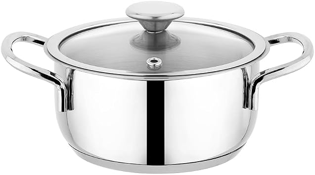 Schafer Steel Storm Steel Cookware Set 6 Pieces-Inox