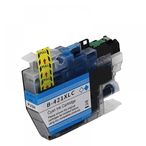 Cartucho de Tinta LC421XL LC421 421 421XL Compatible con Impresora a Color DCP J1050DW MFC J1010DW DCP J1140DW(LC421XL-Cyan)