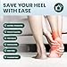 Plantar Fasciitis Gel Heel Protectors - Welnove Heel Cups for Women Men Heels Spur Pain Relief - Heel Inserts Pads for Achilles Tendonitis Dry Cracked Heel Support Cushion(W 9.5-13 / M 8.5-14)