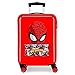 Marvel Spiderman Comic Maleta de Cabina Rojo 38x55x20 cms Rígida ABS Cierre de combinación Lateral 34L 2,66 kgs 4 Ruedas Dobles Equipaje de Mano