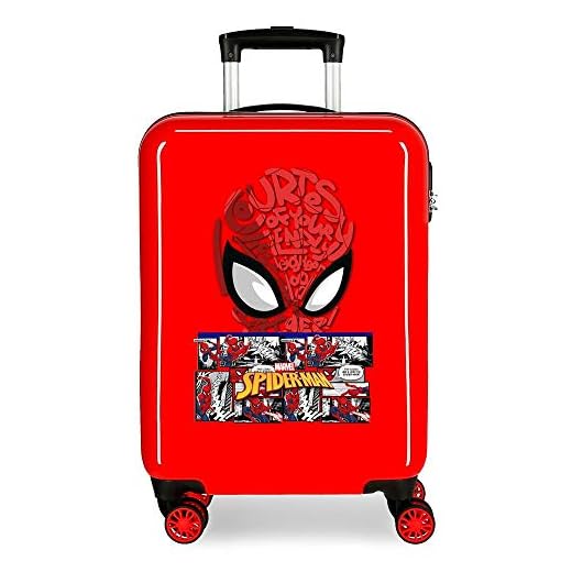 Marvel Spiderman Comic, Equipaje Para Niños, Rojo, 38x55x20 Cms