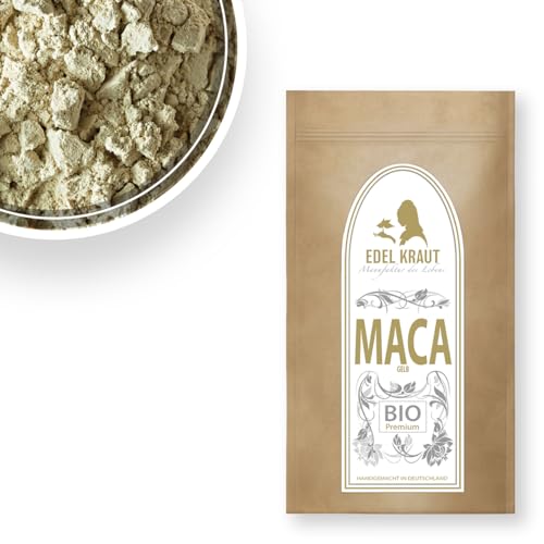 EDEL KRAUT Gelbes Maca Pulver BIO aus Peru 250g | Premium Maca Wurzel Pulver