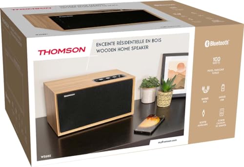 THOMSON Enceinte résidentielle en Bois Bluetooth 100W 'Cosy WS502
