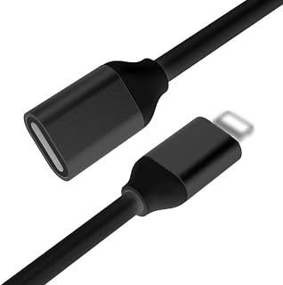 FAUVISM iPhone Charger Extension Cable, Lightning Extender Cable, Female to Male Extender, Full Function Cord Compatible with iPhone iPad (3.3 FT)