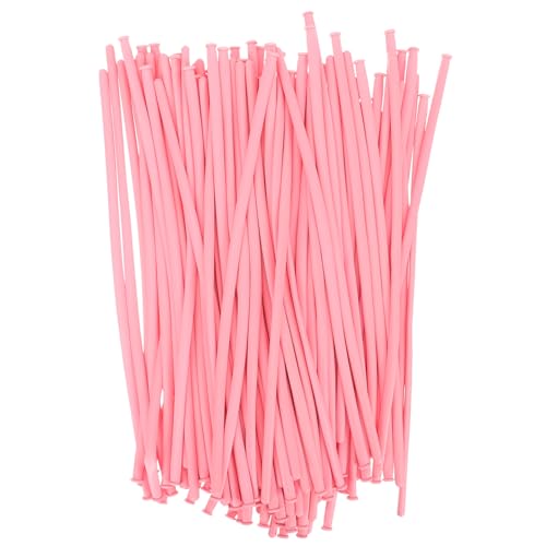 FELTECHELECTR 100 piezas Globos Largos Moldeables de Látex para Modelado DIY Globos Retorcidos para Fiestas Cumpleaños y Decoraciones Creativas Tonos Rosa Suave Paquete